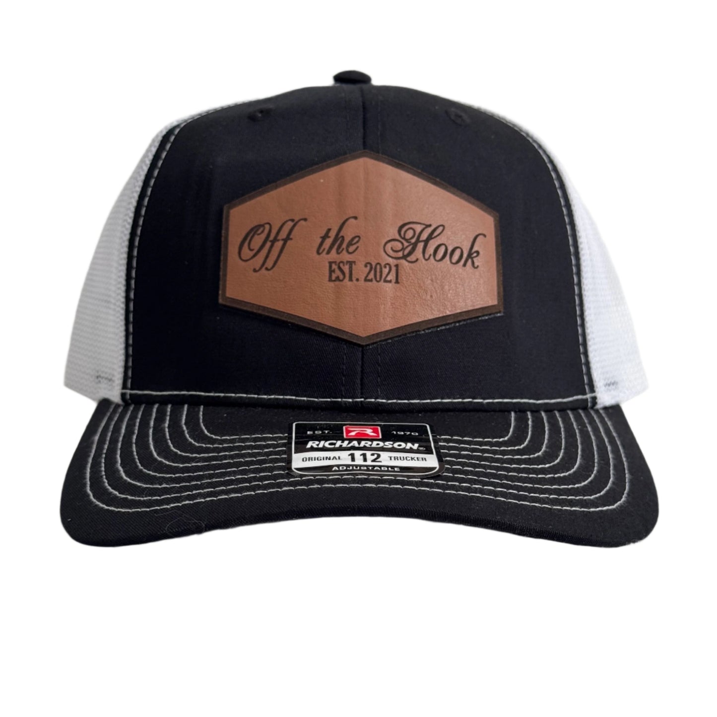 112 Trucker Hat | Patch | Black/White