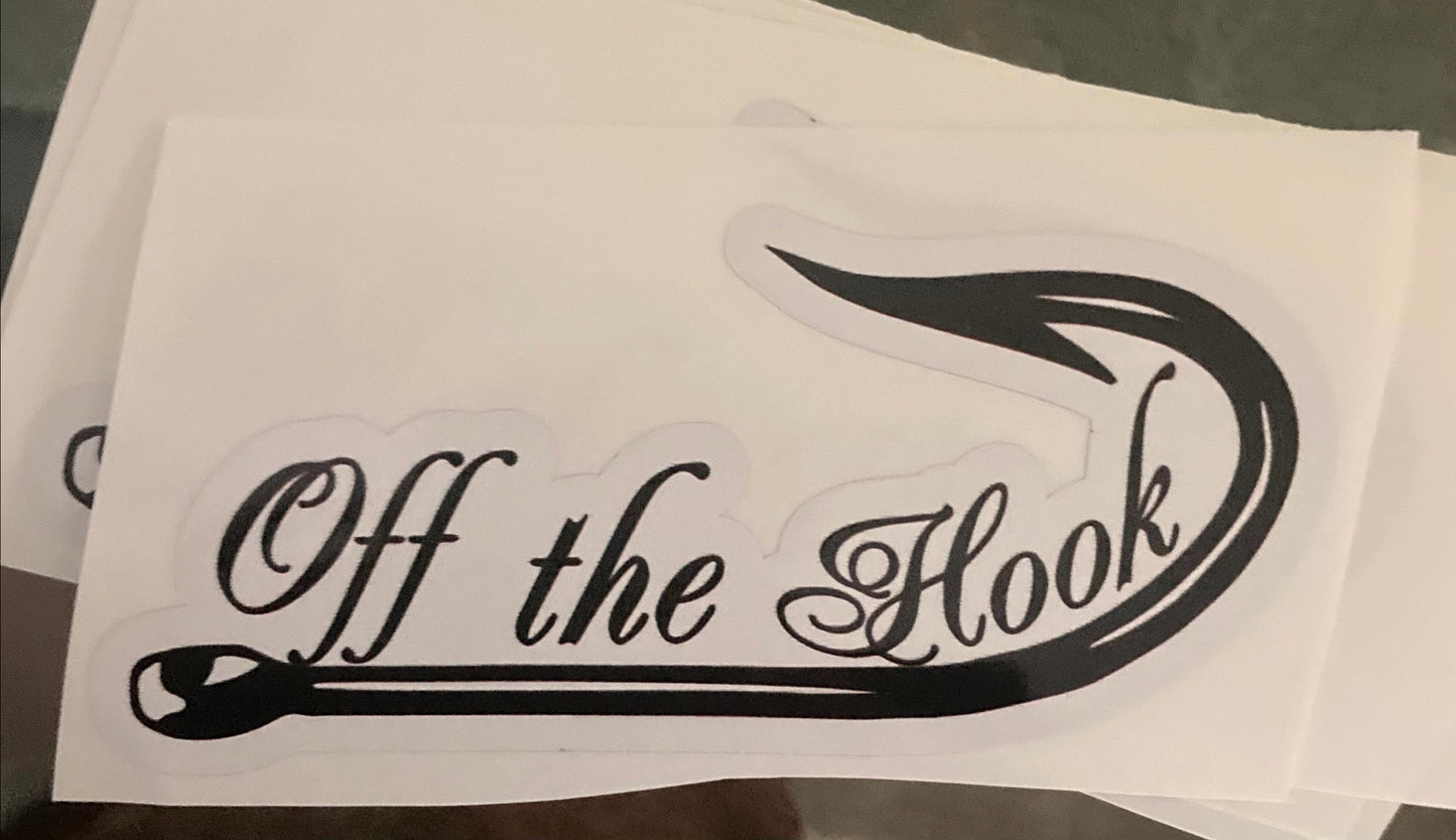 Off The Hook Vinyl Decal