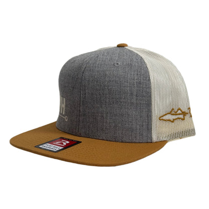 Flat Bill | Heather grey/Birch/Amber Gold
